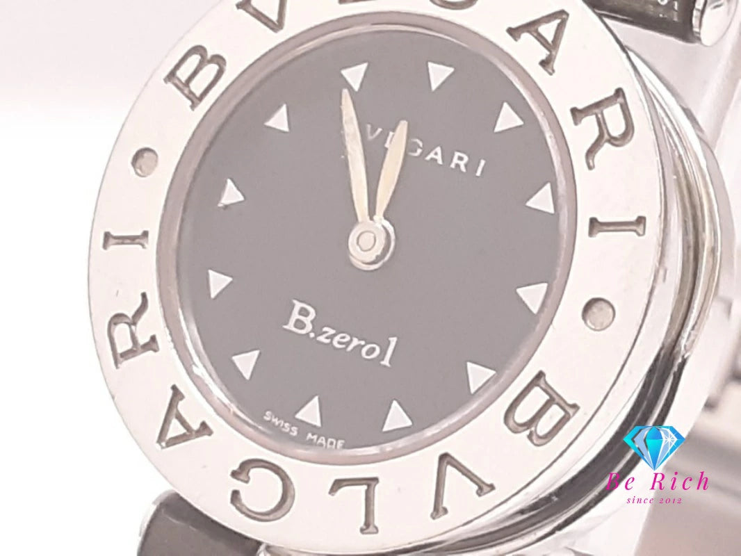 ブルガリ BVLGARI B-zero1 レディース 腕時計 BZ 22 S 黒 ブラック カーキ グリーン 緑 SS レザー ブレス ロゴ アナログ クォーツ QZ ウォッチ ビーゼロワン 【中古】【送料無料】 bt3478