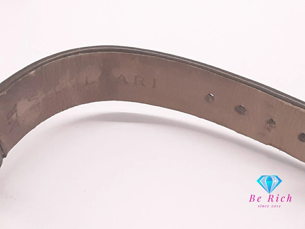 ブルガリ BVLGARI B-zero1 レディース 腕時計 BZ 22 S 黒 ブラック カーキ グリーン 緑 SS レザー ブレス ロゴ アナログ クォーツ QZ ウォッチ ビーゼロワン 【中古】【送料無料】 bt3478