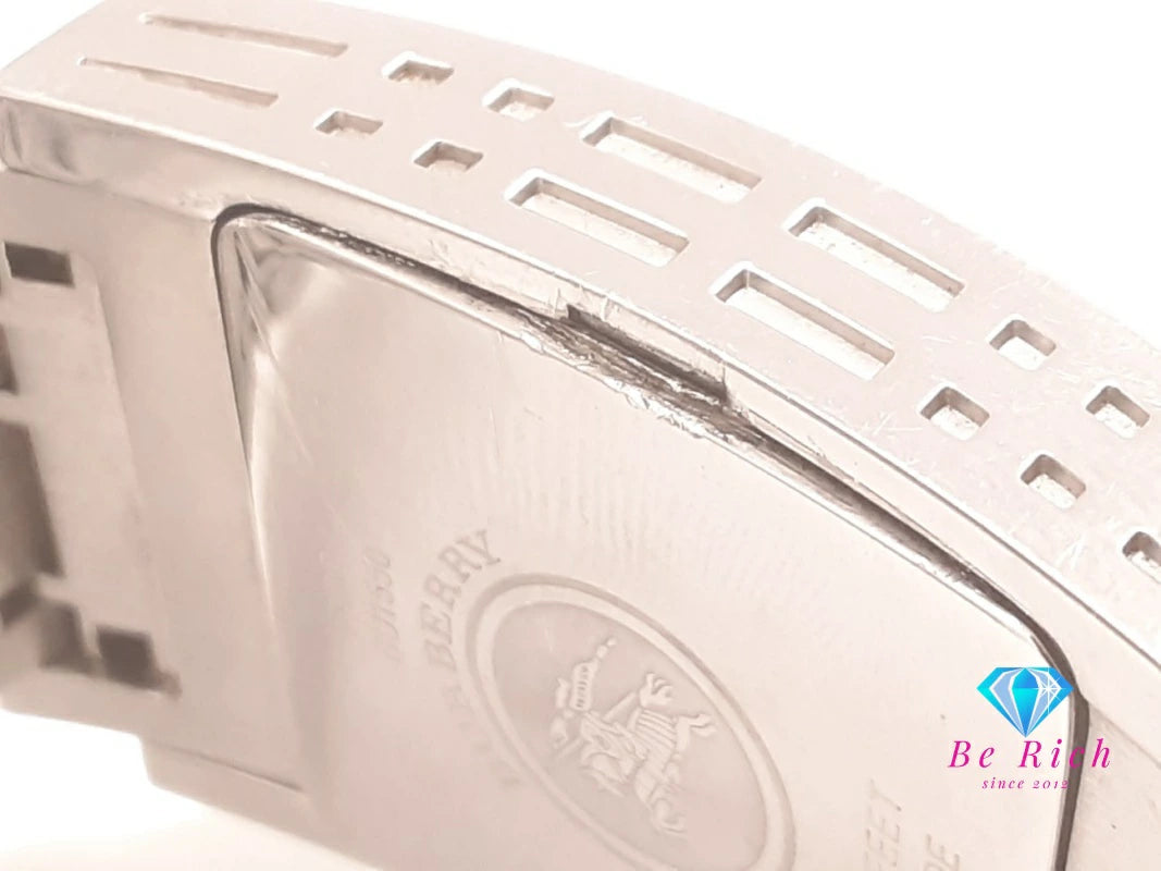 バーバリー BURBERRY ヘリテージ スクエア デイト メンズ 腕時計 BU1550 シルバー SS ブレス ロゴ アナログ クォーツ QZ ウォッチ 【中古】【送料無料】 bt3473