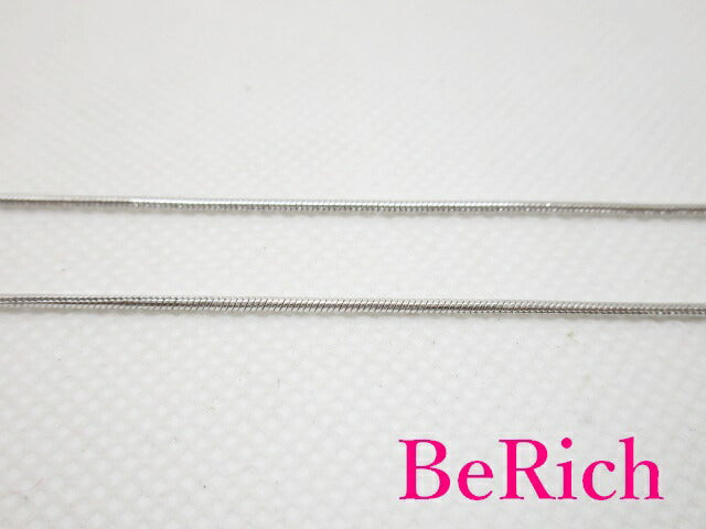 美品 スワロフスキー SWAROVSKI キューブ型 ラインストーン 付 ネックレス ペンダント シルバー クリスタル ガラス ジュエリー アクセサリー 【中古】【送料無料】 ba2007