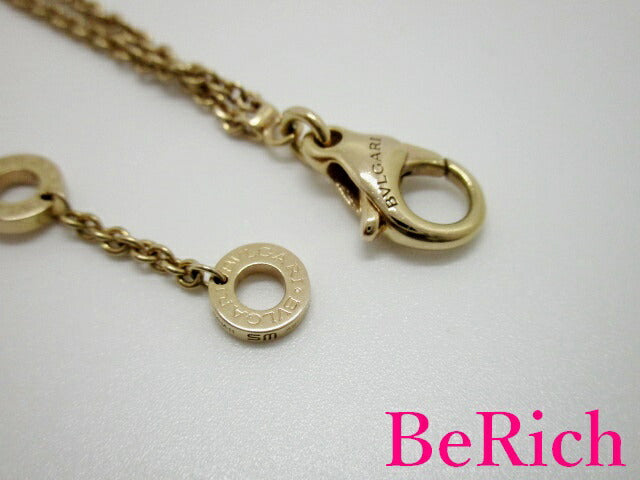 ブルガリ BVLGARI 750 PG オープン ワーク ブレスレット 357315 マザー オブ パール ダイヤモンド 18金 K18 ロゴ メレ 宝石 ジュエリー アクセサリー ブルガリブルガリ 【中古】【送料無料】 ba2063