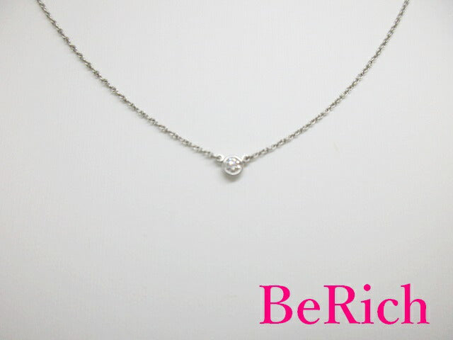 ティファニー TIFFANY & Co. Pt950 プラチナ バイザヤード 1P ダイヤモンド ネックレス ペンダント エルサ ペレッティ 宝石 ジュエリー アクセサリー 【中古】【送料無料】 ba2273