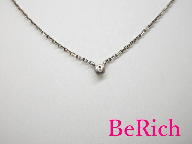 4℃ ヨンドシー ダイヤモンド 付 プチ ネックレス ペンダント シルバー SILVER メレ 宝石 ジュエリー アクセサリー 【中古】【送料無料】 ba2369