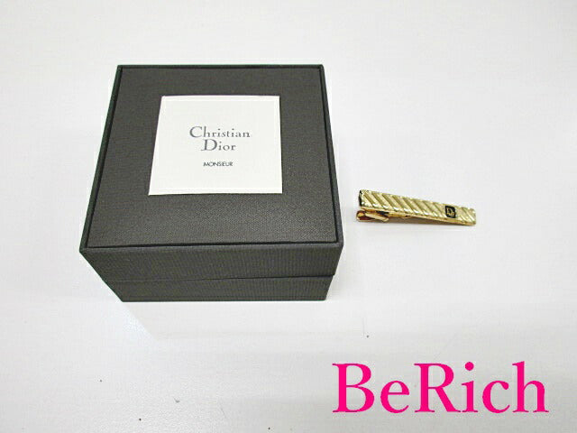 クリスチャン ディオール Christian Dior ネクタイピン ゴールド メッキ CD ビジネス スーツ 小物 アクセサリー 【中古】【送料無料】ba2375