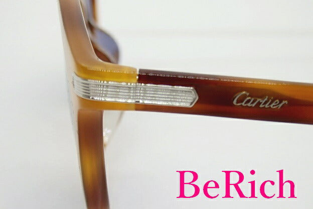 美品 カルティエ サングラス CT0010SA トータス べっ甲 ブルースモーク プラスチック ほぼ 未使用品 Cartier 【中古】【送料無料】bc1323
