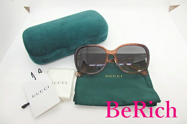 美品 グッチ サングラス GG0371SK レッドバイオレット 赤 紫 グレー プラスチック ほぼ 未使用品 GUCCI 【中古】【送料無料】bc1336