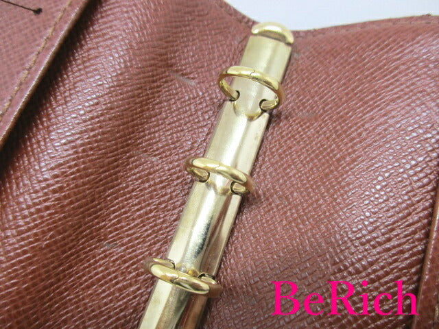 ルイ ヴィトン LOUIS VUITTON モノグラム アジェンダ PM 手帳 カバー R20005 6穴 システム手帳 ケース スケジュール帳 文具 ビジネス 小物 【中古】【送料無料】 bc1743