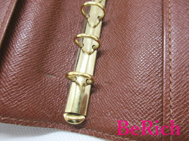 ルイ ヴィトン LOUIS VUITTON モノグラム アジェンダ PM 手帳 カバー R20005 6穴 システム手帳 ケース スケジュール帳 文具 ビジネス 小物 【中古】【送料無料】 bc1743