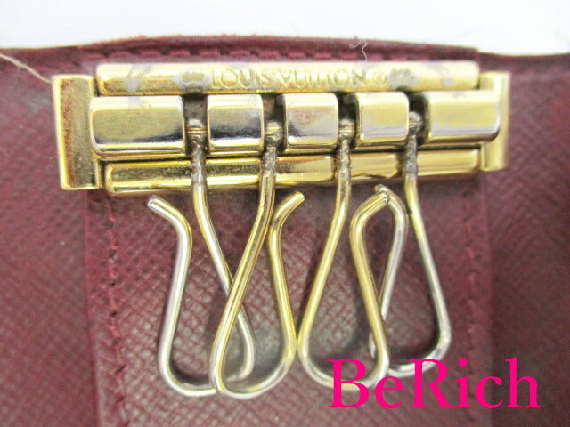 ルイ ヴィトン LOUIS VUITTON 4連 キーケース ラベルコレクション ダミエ ミュルティ クレ 4 N63082 エベヌ LV ロゴ キーホルダー アクセサリー 小物 【中古】【送料無料】 bc1872