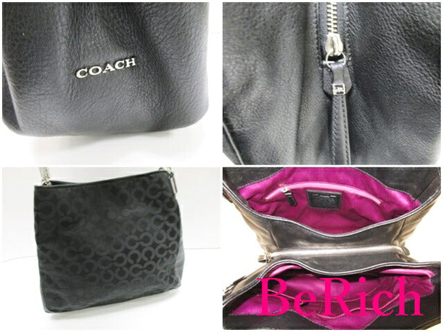 コーチ COACH ショルダーバッグ 26448 マディソン オプアート サテン スモール フィービー レザー ロゴ ハンドバッグ 鞄 【中古】【送料無料】 bk7399