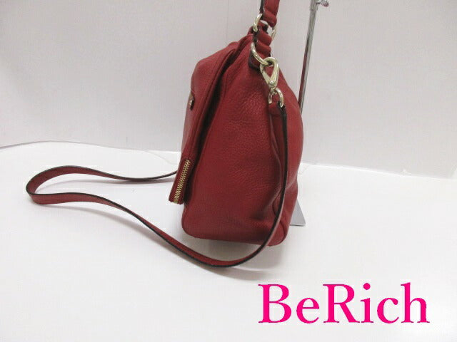 ケイト スペード kate spade 2way ショルダーバッグ 赤 レッド レザー ロゴ ワンショルダー ハンドバッグ 鞄 【中古】【送料無料】 bk7431