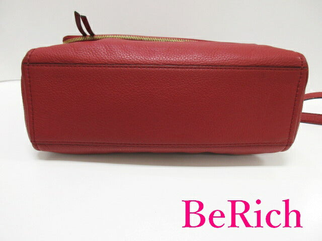 ケイト スペード kate spade 2way ショルダーバッグ 赤 レッド レザー ロゴ ワンショルダー ハンドバッグ 鞄 【中古】【送料無料】 bk7431