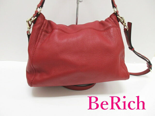 ケイト スペード kate spade 2way ショルダーバッグ 赤 レッド レザー ロゴ ワンショルダー ハンドバッグ 鞄 【中古】【送料無料】 bk7431