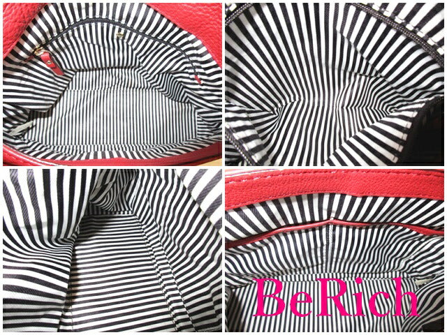 ケイト スペード kate spade 2way ショルダーバッグ 赤 レッド レザー ロゴ ワンショルダー ハンドバッグ 鞄 【中古】【送料無料】 bk7431