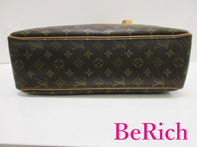 美品 ルイ ヴィトン LOUIS VUITTON ショルダーバッグ モノグラム シテ GM M51181 茶 ブラウン LV ロゴ PVC レザー ハンドバッグ 鞄 【中古】【送料無料】 bk7464