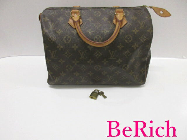ルイ ヴィトン LOUIS VUITTON ハンドバッグ モノグラム スピーディ 30 M41526 LV ロゴ PVC レザー ボストンバッグ ショルダーバッグ 手提げ 鞄 【中古】【送料無料】 bk7588