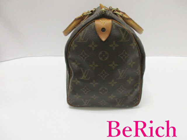 ルイ ヴィトン LOUIS VUITTON ハンドバッグ モノグラム スピーディ 30 M41526 LV ロゴ PVC レザー ボストンバッグ ショルダーバッグ 手提げ 鞄 【中古】【送料無料】 bk7588