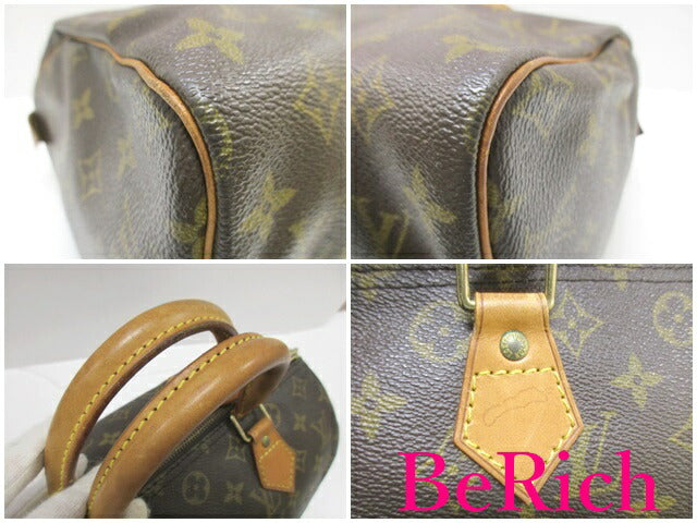 ルイ ヴィトン LOUIS VUITTON ハンドバッグ モノグラム スピーディ 30 M41526 LV ロゴ PVC レザー ボストンバッグ ショルダーバッグ 手提げ 鞄 【中古】【送料無料】 bk7588