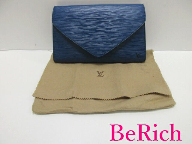ルイ ヴィトン LOUIS VUITTON セカンドバッグ クラッチバッグ エピ アールデコ M52635 トレド ブルー 青 レザー LV ロゴ ハンドバッグ 手持ち 鞄 【中古】【送料無料】bk7640
