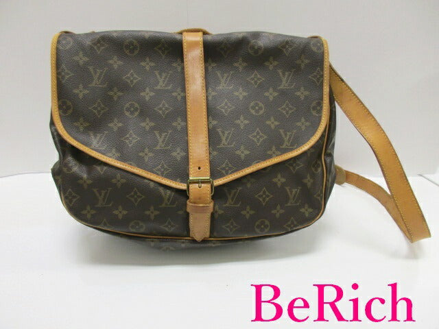 ルイ ヴィトン LOUIS VUITTON ショルダーバッグ モノグラム ソミュール 35 M42254 LV ロゴ ダブル フラップ ハンドバッグ 鞄 【中古】【送料無料】 bk7659