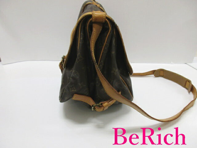 ルイ ヴィトン LOUIS VUITTON ショルダーバッグ モノグラム ソミュール 35 M42254 LV ロゴ ダブル フラップ ハンドバッグ 鞄 【中古】【送料無料】 bk7659