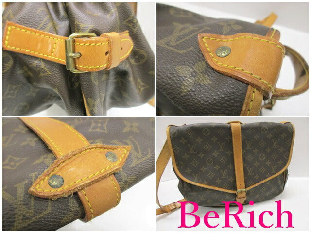 ルイ ヴィトン LOUIS VUITTON ショルダーバッグ モノグラム ソミュール 35 M42254 LV ロゴ ダブル フラップ ハンドバッグ 鞄 【中古】【送料無料】 bk7659