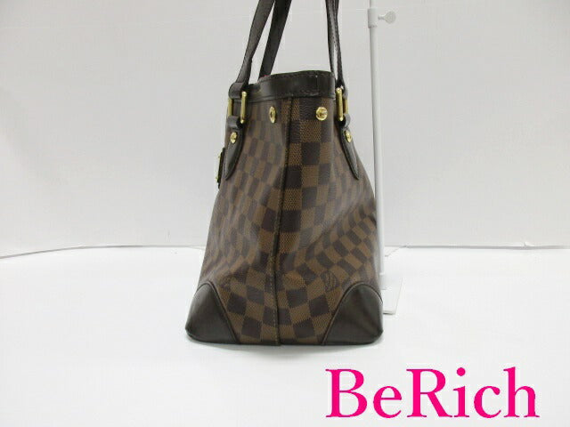 ルイ ヴィトン LOUIS VUITTON トートバッグ ショルダーバッグ ダミエ ハムステッド PM N51205 エベヌ ブラウン 茶 PVC レザー ハンドバッグ 肩掛け バッグ 鞄 メンズ レディース 【中古】【送料無料】 bk7776