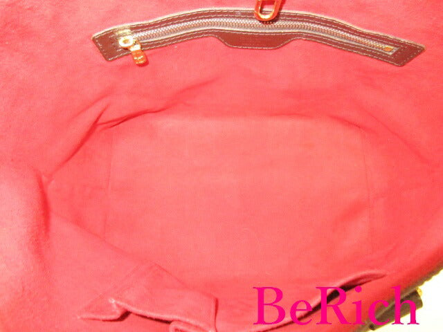 ルイ ヴィトン LOUIS VUITTON トートバッグ ショルダーバッグ ダミエ ハムステッド PM N51205 エベヌ ブラウン 茶 PVC レザー ハンドバッグ 肩掛け バッグ 鞄 メンズ レディース 【中古】【送料無料】 bk7776