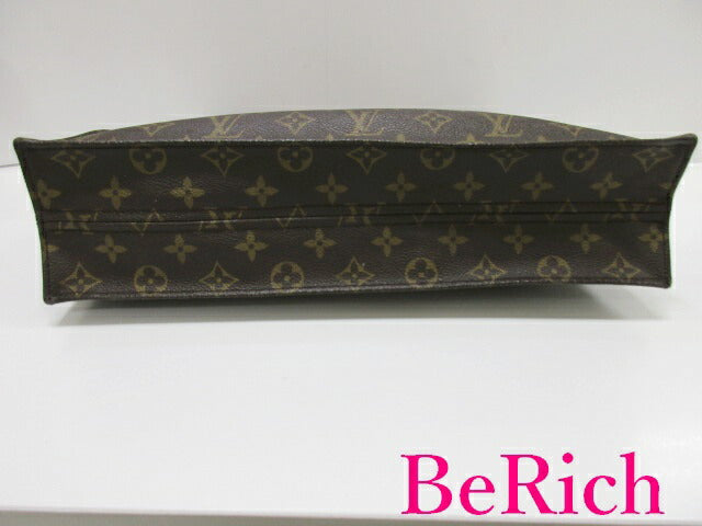 ルイ ヴィトン LOUIS VUITTON ハンドバッグ 縦型 トートバッグ モノグラム サック プラ M51140 ブラウン 茶 PVC レザー ロゴ 手提げ 鞄 【中古】【送料無料】 bk7858