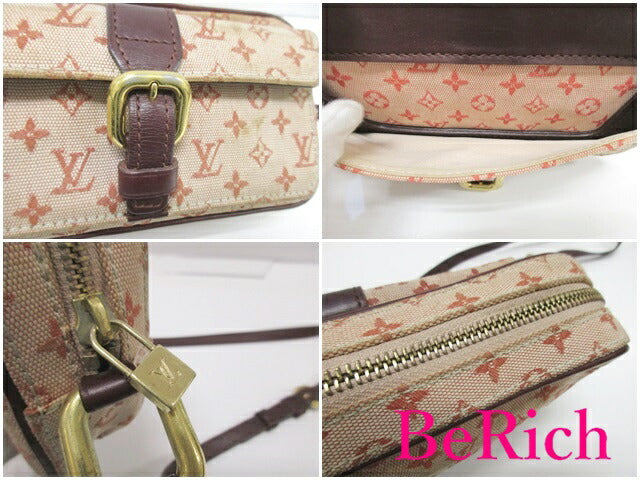 ルイ ヴィトン LOUIS VUITTON ショルダーバッグ モノグラム ミニ ジュリエット M92219 ピンク チェリー LV ロゴ ポシェット 肩掛け 斜め掛け 鞄 【中古】【送料無料】 bk8057