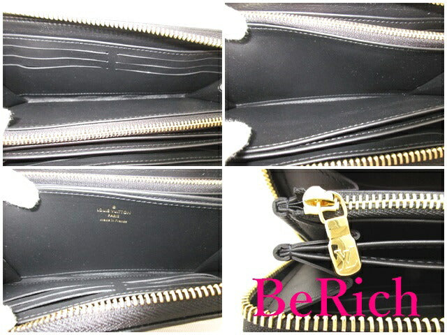 新品 未使用品 ルイ ヴィトン LOUIS VUITTON モノグラム エンボス ラムレザー ジッピー ウォレット M81510 ノワール 黒 LV ロゴ ラウンドファスナー 二つ折り財布 ロング 美品 【中古】【送料無料】 bs3000
