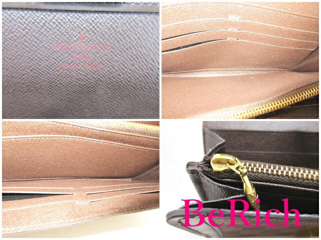 ルイ ヴィトン LOUIS VUITTON 長財布 ダミエ ポルト フォイユ ヴェニス N60535 エベヌ LV ロゴ 二つ折り財布 ロング ウォレット 【中古】【送料無料】 bs3022