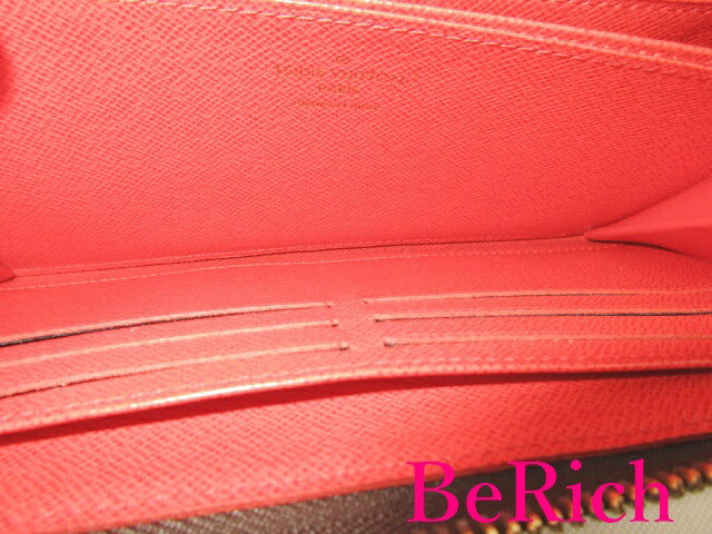ルイ ヴィトン LOUIS VUITTON モノグラム ジッピー ウォレット M41896 コクリコ 赤 LV ロゴ ラウンドファスナー 長財布 二つ折り財布 ロング 【中古】【送料無料】 bs3083