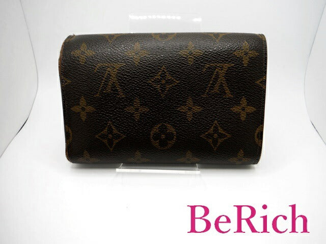 ルイ ヴィトン LOUIS VUITTON 財布 三つ折り財布 ポルト フォイユ アレクサンドラ M60047 モノグラム 茶 ブラウン PVC レザー パスケース 中財布 ミディアム コンパクト ウォレット 【中古】【送料無料】 bs3196