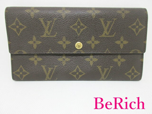 ルイ ヴィトン LOUIS VUITTON 長財布 モノグラム ポシェット ポルト モネ クレディ M61725 LV ロゴ 二つ折り財布 ロング ウォレット 【中古】【送料無料】 bs3214