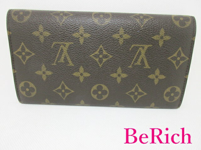 ルイ ヴィトン LOUIS VUITTON 長財布 モノグラム ポシェット ポルト モネ クレディ M61725 LV ロゴ 二つ折り財布 ロング ウォレット 【中古】【送料無料】 bs3214