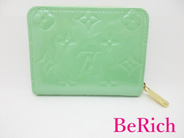 美品 ルイ ヴィトン LOUIS VUITTON モノグラム ヴェルニ ジッピー コイン パース M81892 黄緑 ライトグリーン Gummy Apple パテント レザー 小銭入れ カード ケース コンパクト ウォレット 【中古】【送料無料】 bs3232