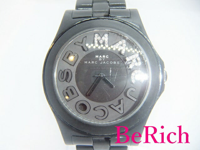 マーク バイ マークジェイコブス MARC BY MARC JACOBS メンズ 腕時計 MBM4527 黒 ブラック 文字盤 SS プラスチック アナログ クォーツ QZ ウォッチ 【中古】【送料無料】 bt2412