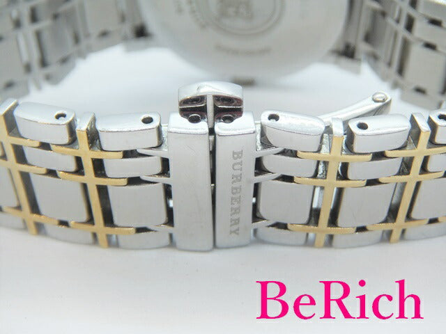 バーバリー BURBERRY レディース 腕時計 デイト BU 1359 シルバー 文字盤 SS ブレス ロゴ アナログ クォーツ QZ ウォッチ 【中古】【送料無料】 bt2431