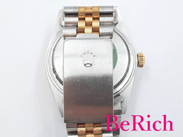 ロレックス ROLEX デイトジャスト 16013 96番 自動巻き メンズ 腕時計 シャンパン ゴールド 文字盤 SS K18 YG ブレス オートマ AT アナログ ウォッチ DATE JUST 【中古】【送料無料】 bt2499