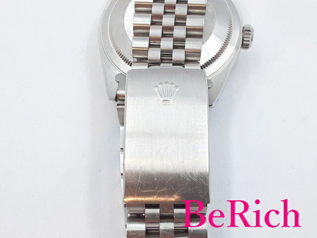OH済 ロレックス ROLEX デイトジャスト 16220 X番 自動巻き メンズ 腕時計 シルバー 文字盤 SS ブレス オートマ AT アナログ ウォッチ DATE JUST 【中古】【送料無料】 bt2656
