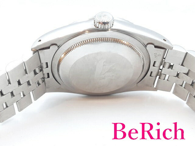 OH済 ロレックス ROLEX デイトジャスト 16220 X番 自動巻き メンズ 腕時計 シルバー 文字盤 SS ブレス オートマ AT アナログ ウォッチ DATE JUST 【中古】【送料無料】 bt2656