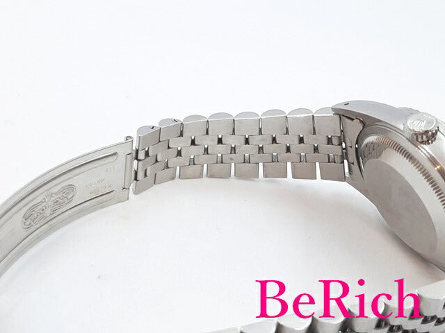 OH済 ロレックス ROLEX デイトジャスト 16220 X番 自動巻き メンズ 腕時計 シルバー 文字盤 SS ブレス オートマ AT アナログ ウォッチ DATE JUST 【中古】【送料無料】 bt2656