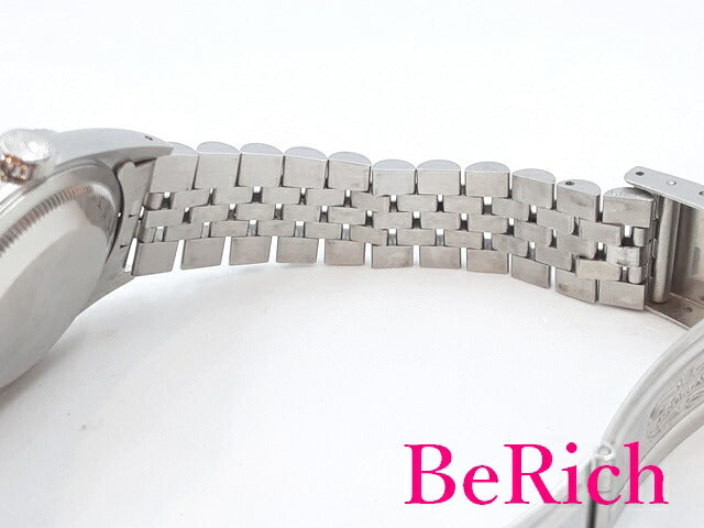 OH済 ロレックス ROLEX デイトジャスト 16220 X番 自動巻き メンズ 腕時計 シルバー 文字盤 SS ブレス オートマ AT アナログ ウォッチ DATE JUST 【中古】【送料無料】 bt2656