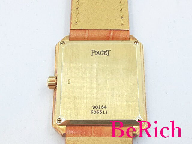 ピアジェ PIAGET プロトコール メンズ 腕時計 シルバー 文字盤 YG レザー ブレス 手巻き アナログ ウォッチ PROTOCOL 【中古】【送料無料】 bt2668