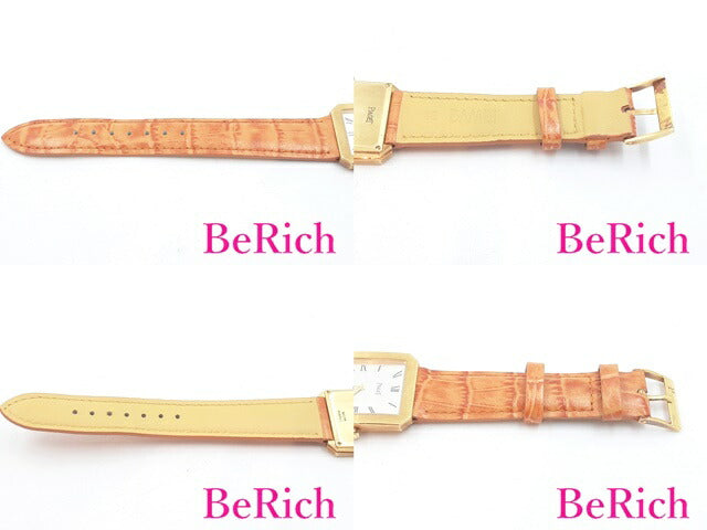 ピアジェ PIAGET プロトコール メンズ 腕時計 シルバー 文字盤 YG レザー ブレス 手巻き アナログ ウォッチ PROTOCOL 【中古】【送料無料】 bt2668