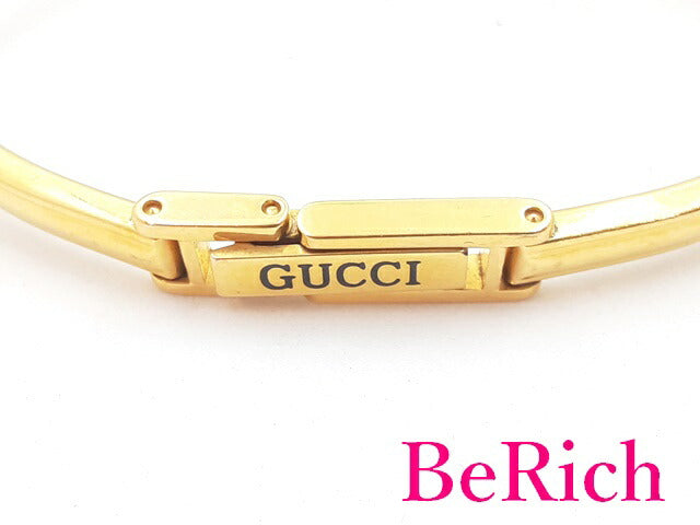 グッチ GUCCI レディース 腕時計 11/12 チェンジ ベゼル 白 ホワイト 文字盤 SS ゴールド クォーツ QZ バングル ウォッチ 【中古】【送料無料】 bt2688