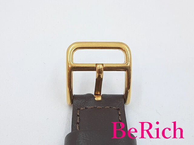 エルメス HERMES Hウォッチ RS1-201 レディース 腕時計 白 ホワイト 文字盤 SS レザー ブレス ロゴ アナログ クォーツ QZ ウォッチ 【中古】【送料無料】 bt2723