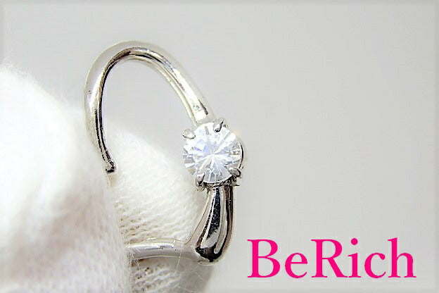 シルバー ジルコニア 付 ハート モチーフ ネックレス トップ ヘッド SILVER CZ アクセサリー 【中古】【送料無料】 dgs1105