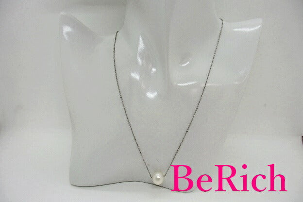 フェイク パール 真珠 付 デザイン ネックレス ペンダント シルバー 925 SILVER ジュエリー アクセサリー パーティ フォーマル 【中古】【送料無料】dgs1228